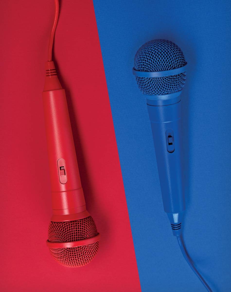 two microphones